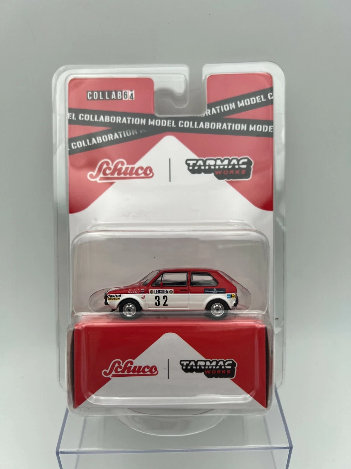 TARMAC WORKS 1:64 X SCHUCO VW GOLF 1 GTI RALLY MONTE CARLO 1980