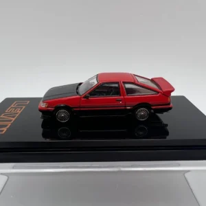 HOBBY JAPAN 1:64 TOYOTA LEVIN AE86 CUSTOMIZED VERSION ROJO/NEGRO