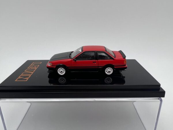 HOBBY JAPAN 1:64 TOYOTA LEVIN AE86 TOM`S IGETA WHEEL ROJO/NEGRO