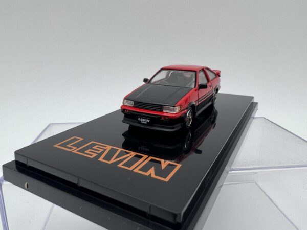 HOBBY JAPAN 1:64 TOYOTA LEVIN AE86 CUSTOMIZED VERSION ROJO/NEGRO - Imagen 3