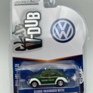 GREENLIHT 1:64 VW BEETLE AIRPORT POLICE