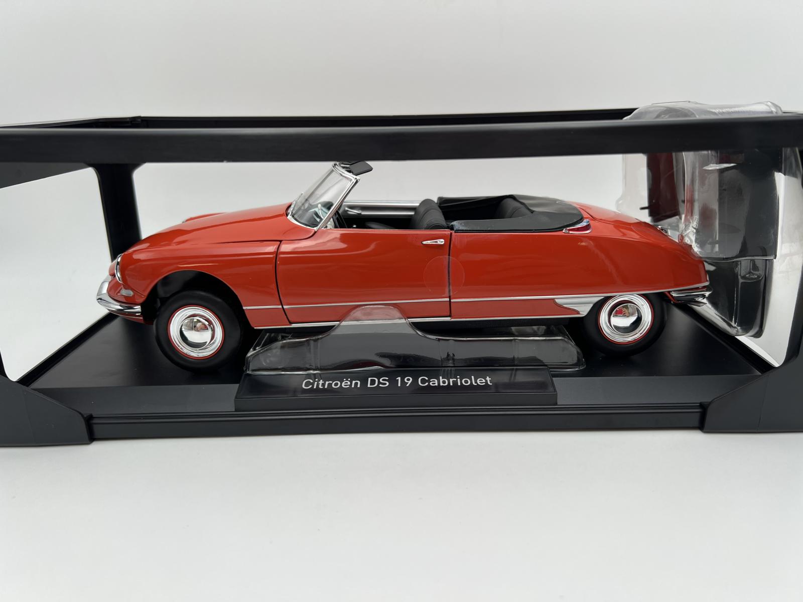 NOREV 1:18 CITROEN DS 19 CABRIOLET 1961 ROJO CORAL - AG TOY CARS