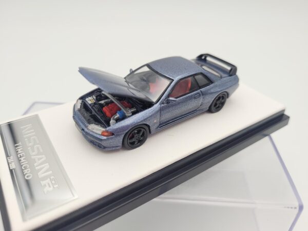TIME MODEL 1:64 NISSAN GTR32 METALLIC SILVER - Imagen 6