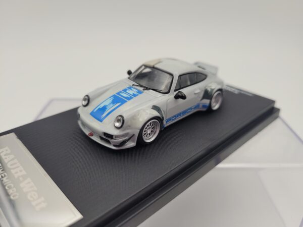 TIME MODEL 1:64 PORSCHE RWB 964 SILVER - Imagen 3