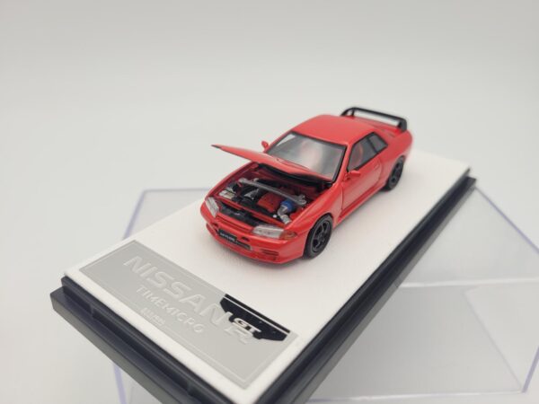 TIME MODEL 1:64 NISSAN GTR32 METALLIC RED – Bild 6