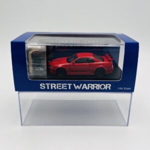 STREET WARRIOR 1:64 NISSAN SKYLINE GT-R (R34) CAMPER RED