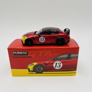 TARMAC WORKS 1:64 ALFA ROMEO GIULIA GTAM RED YELLOW