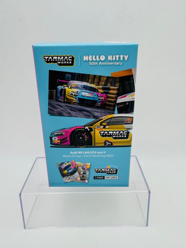 TARMAC WORKS 1:64 AUDI R8 LMS GT3 EVO II HELLO KITY MACAU  PACK CARDS - Imagen 4