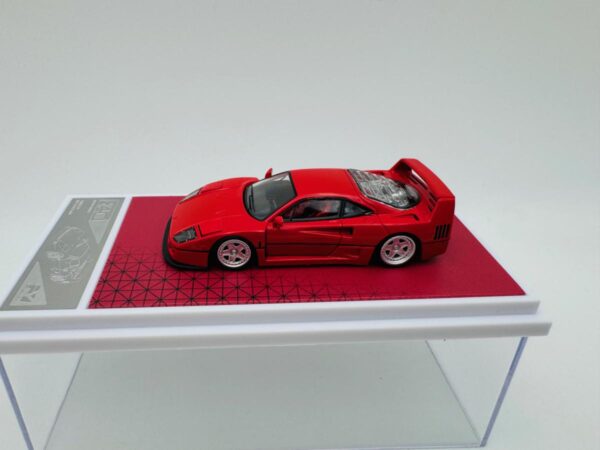 FINDCLASSICALLY 1:64 FERRARI F40 ROSSO RED - Imagen 2