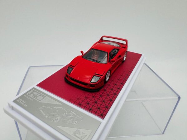 FINDCLASSICALLY 1:64 FERRARI F40 ROSSO RED - Imagen 3