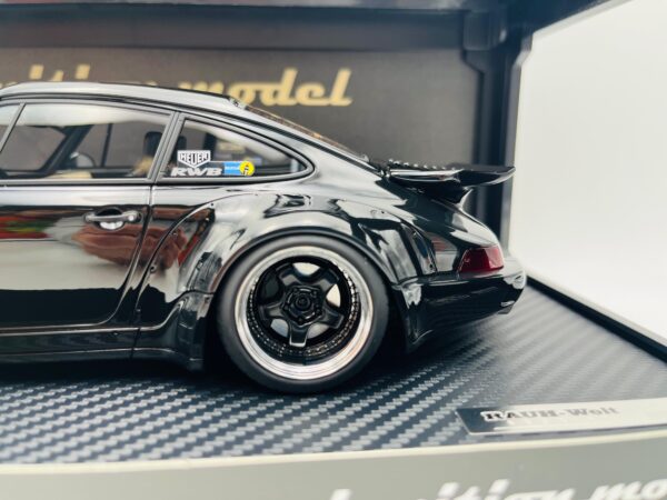 IGNITION 1:18 PORSCHE RWB 964 BLACK 3633 - Imagen 7