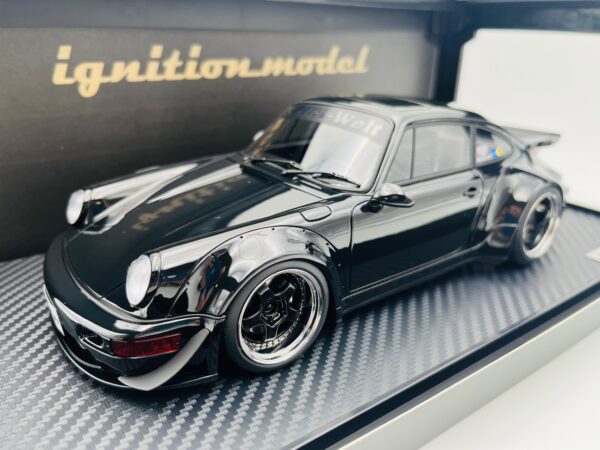 IGNITION 1:18 PORSCHE RWB 964 BLACK 3633 - Imagen 3