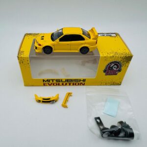 BM 1:64 MITSUBISHI LANCER EVO V AND VI YELLOW