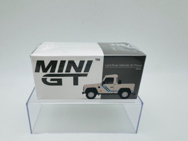 MINI GT 1:64 LAND ROVER DEFENDER 90 PICKUP WHITE