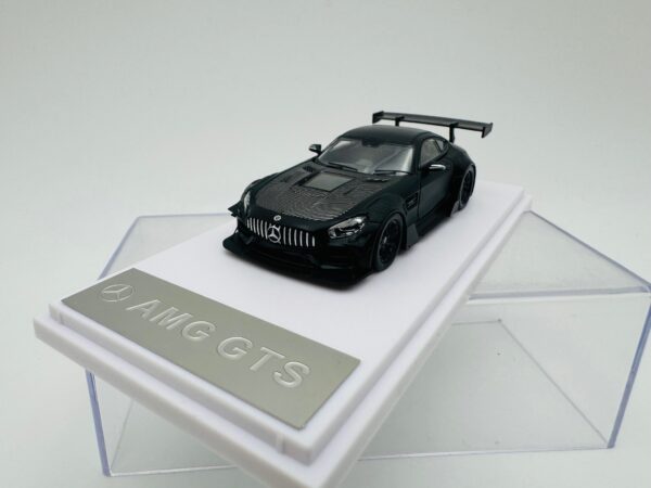 RHINO MODEL 1:64 MERCEDES AMG GTS BLACK - Image 3