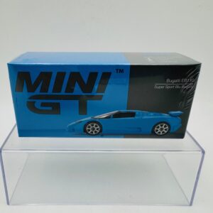 MINI GT 1:64 BUGATTI EB110 SUPER SPORT BLU BUGATTI