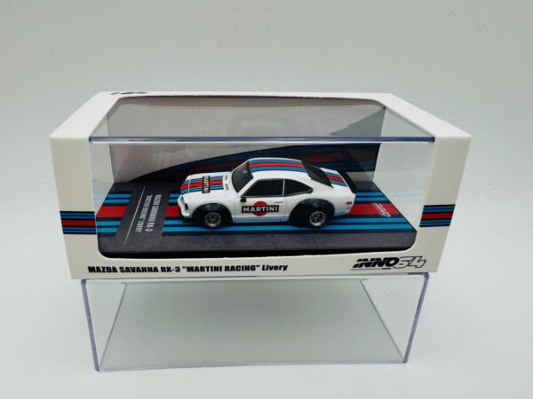 INNO MODELS 1:64 MAZDA SAVANNA RX3 MARTINI RACING