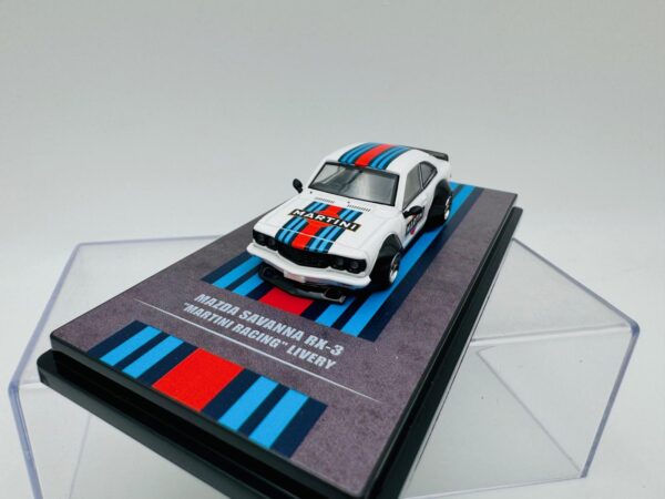 INNO MODELS 1:64 MAZDA SAVANNA RX3 MARTINI RACING - Image 3