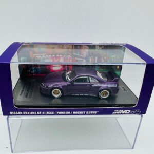 INNO MODELS 1:64 NISSAN SKYLINE GTR R33 PANDEM ROCKET BUNNY PURPLE