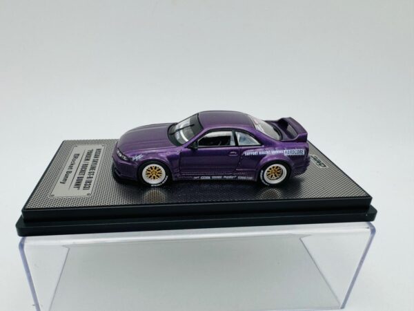 INNO MODELS 1:64 NISSAN SKYLINE GTR R33 PANDEM ROCKET BUNNY PURPLE – Bild 2