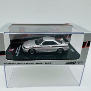 INNO MODELS 1:64 NISSAN SKYLINE GTR R33 TUNED BY MINES SILVER