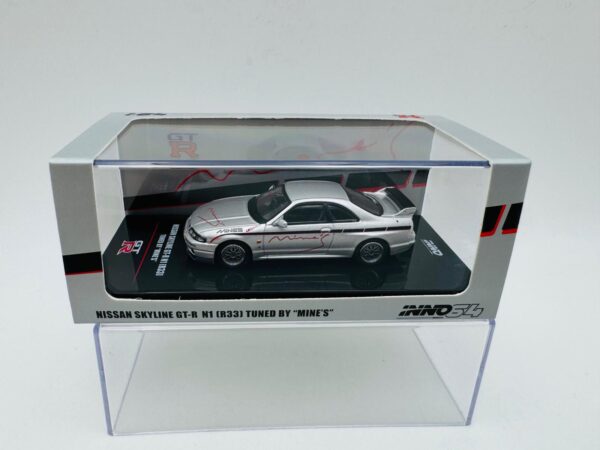 INNO MODELS 1:64 NISSAN SKYLINE GTR R33 TUNED BY MINES SILVER