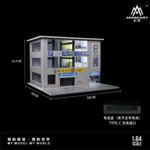MOREART 1:64 JAPANESE PARKING GARAGE SCENE