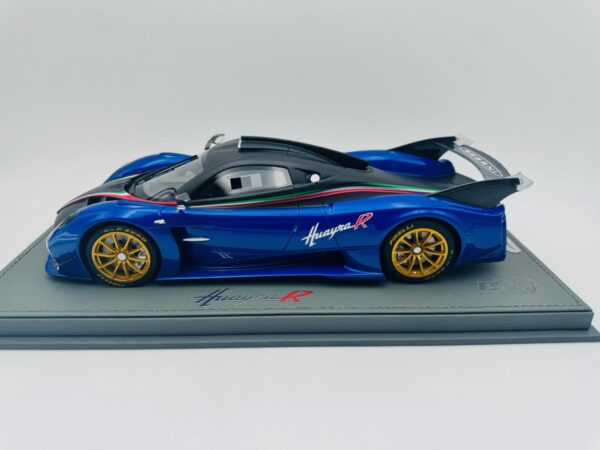 BBR 1:18 PAGANI HUAYRA R MATT BLACK BLU FRANCIA