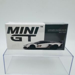 MINI GT 1:64 LAMBORGHINI AVENTADOR SVJ 63 BIANCO ASOPO