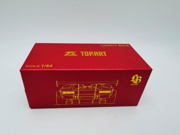 TOPART 1:64 LAMBORGHINI COUNTACH LBWK CHROMED RED - Imagen 10