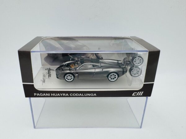 CM MODEL 1:64 PAGANI HUAYRA CODALUNGA METAL GUN GREY
