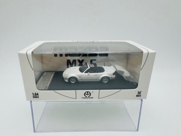 TIME MODEL 1:64 MAZDA MX5 WHITE
