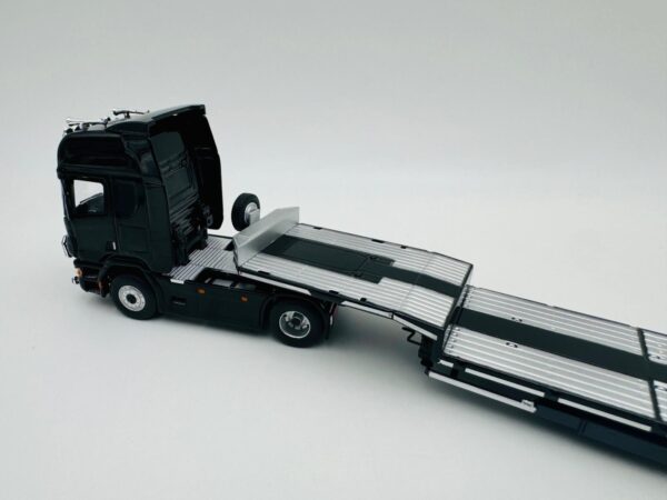 TIME MODEL 1:64 SCANIA FLATBED TRANSPORT BLACK - Imagen 6