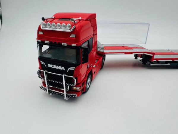 TIME MODEL 1:64 SCANIA FLATBED TRANSPORT RED - Imagen 4