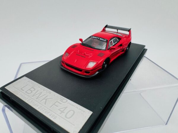 STREET WARRIOR 1:64 FERRARI F40 LBWK RED - Imagen 3