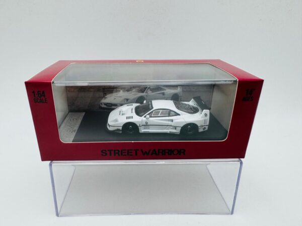 STREET WARRIOR 1:64 FERRARI F40 LBWK WHITE