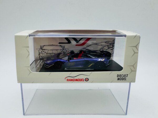 RHINO MODEL 1:64 LAMBORGHINI AVENTADOR SVJ PURPLE