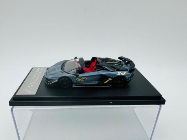 RHINO MODEL 1:64 LAMBORGHINI AVENTADOR SVJ GRAY - Image 2