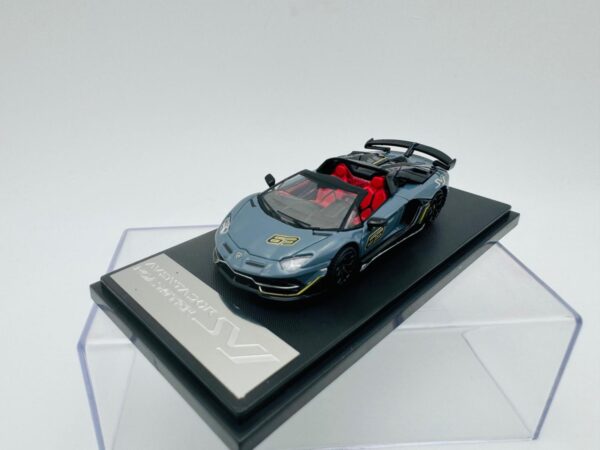RHINO MODEL 1:64 LAMBORGHINI AVENTADOR SVJ GRAY - Image 3