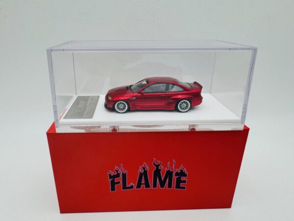 FLAME 1:64 BMW M3 E46 PANDEM ROCKET BUNNY METALLIC RED - Image 2