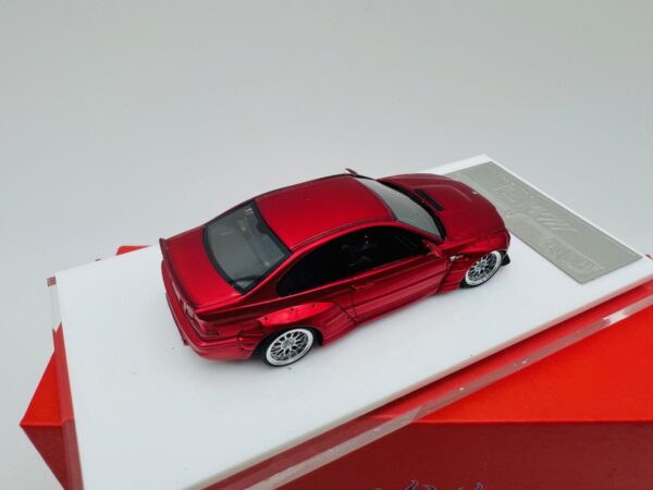 FLAME 1:64 BMW M3 E46 PANDEM ROCKET BUNNY METALLIC RED - Image 4