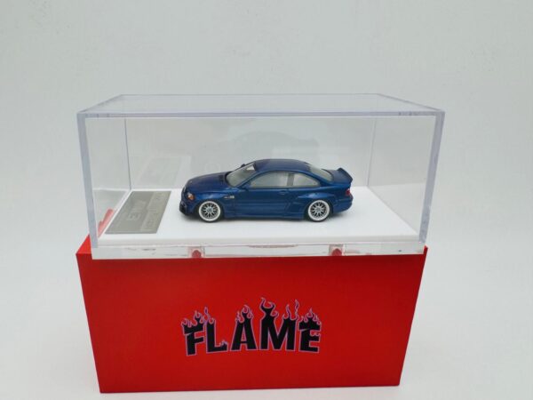 FLAME 1:64 BMW M3 E46 PANDEM ROCKET BUNNY METALLIC BLUE - Image 2