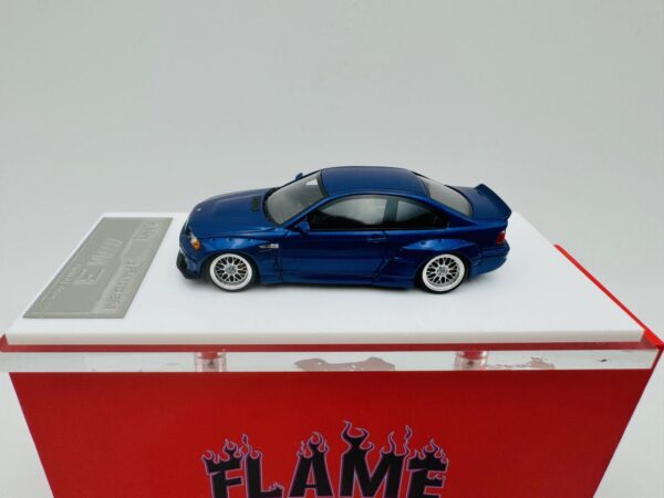 FLAME 1:64 BMW M3 E46 PANDEM ROCKET BUNNY METALLIC BLUE