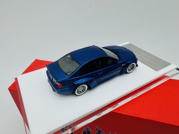 FLAME 1:64 BMW M3 E46 PANDEM ROCKET BUNNY METALLIC BLUE - Image 5
