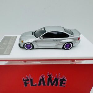 FLAME 1:64 BMW M3 E46 PANDEM ROCKET BUNNY METALLIC SILVER