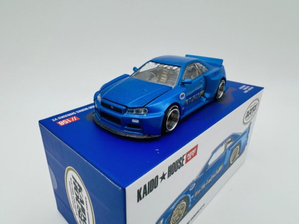 MINI GT 1:64 NISSAN SKYLINE GTR R34 KAIDO WORKS SHINJUKU V2  158 NOVEDAD - Imagen 3