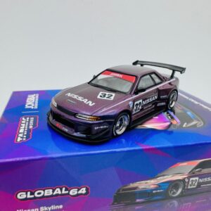 TARMAC WORKS 1:64 NISSAN SKYLINE GTR R32 WIDEBODY MIDNIGHT PURPLE