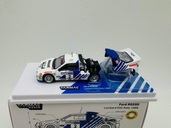 TARMAC WORKS 1:64 FORD RS200 LOMBARD RAC RALLY 1986 - Imagen 2