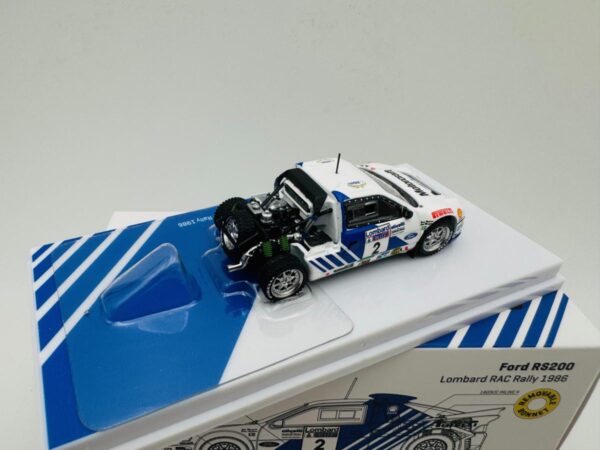 TARMAC WORKS 1:64 FORD RS200 LOMBARD RAC RALLY 1986 - Imagen 4