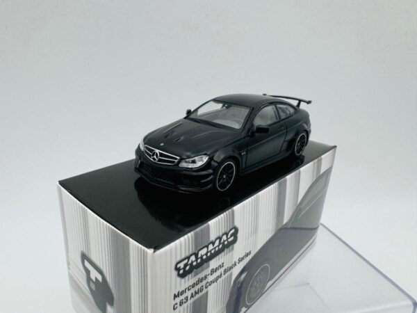 TARMAC WORKS 1:64 MERCEDES C63 AMG BLACK SERIES MATTE BLACK - Imagen 2